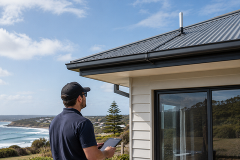 Amazon Leo coastal home installation assessment for roofline clearance wind and cable path