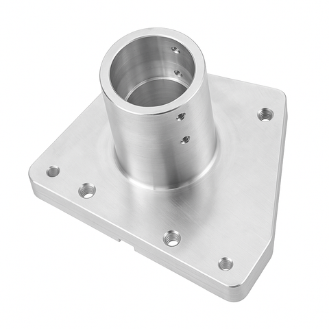 CNC aluminium pole adapter for Amazon Leo satellite mounts. Precision machined, rustproof, and made for heavy duty installs